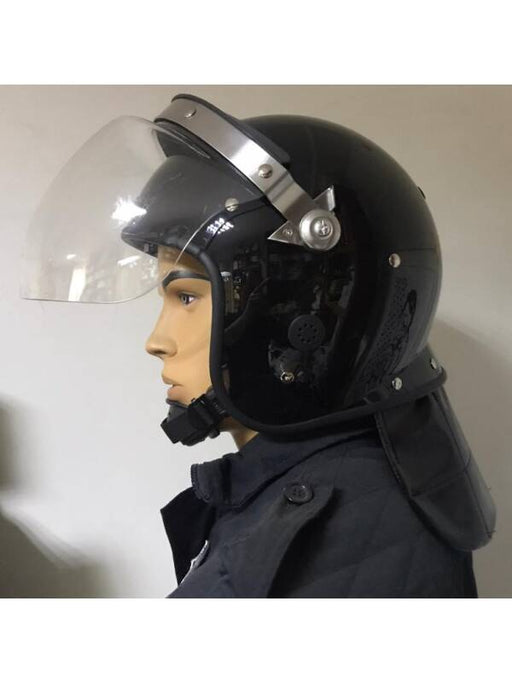 Anti-Vandalism Helmet with Visor and Cervical Protection