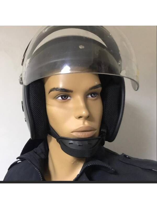 Anti-Vandalism Helmet with Visor and Cervical Protection