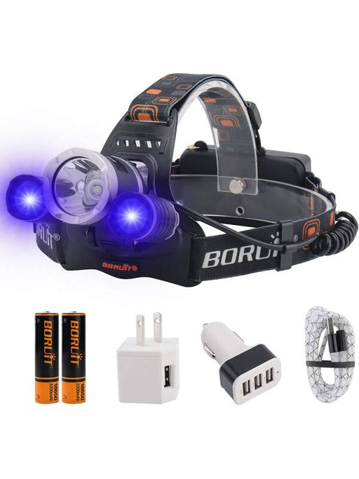 BORUIT RJ-3000 Headlamp 3000 Lumens