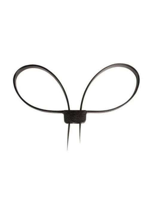 Disposable Restraints Black Dual Loop