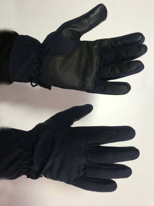 Black Softshell Waterproof Gloves with Palm and Finger Protection