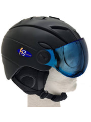Ski Helmet with Face Cover and Gloves
