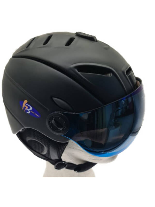 Ski Helmet with Face Cover and Gloves