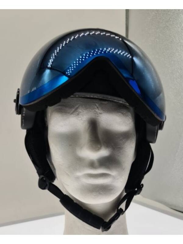 Ski Helmet with Face Cover and Gloves