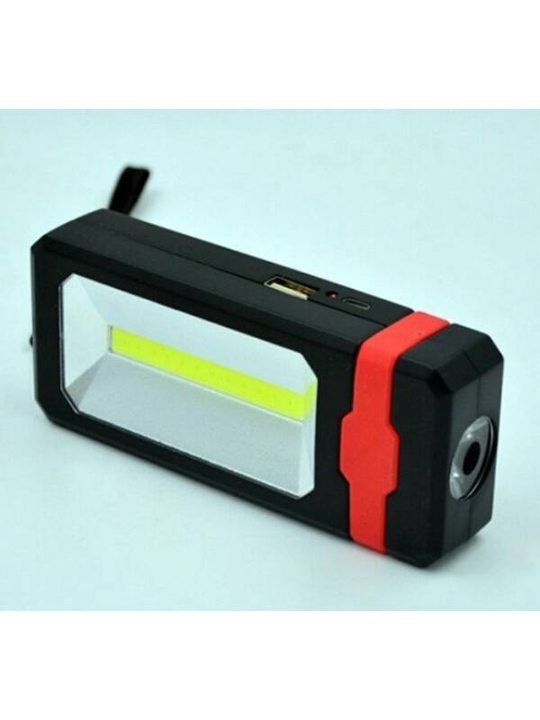 Solar COB Flashlight with Magnetic Mount
