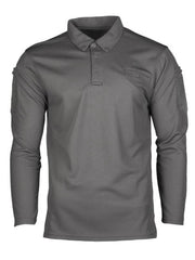 Mil-Tec Polo Tactical Shirt Urban Grey Long Sleeve