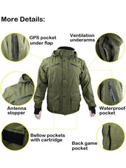 Olive Green Hunting Suit NW-GR-YKK-HJTS