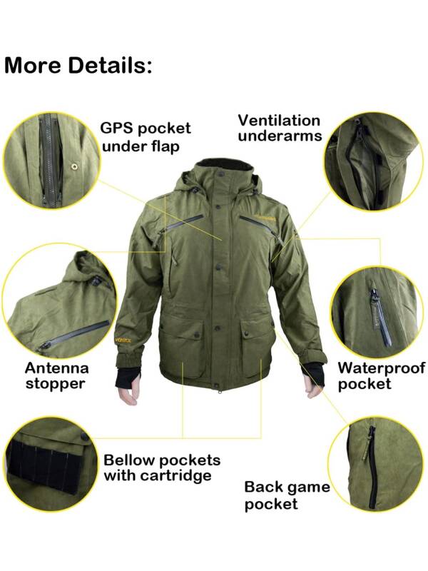 Olive Green Hunting Suit NW-GR-YKK-HJTS
