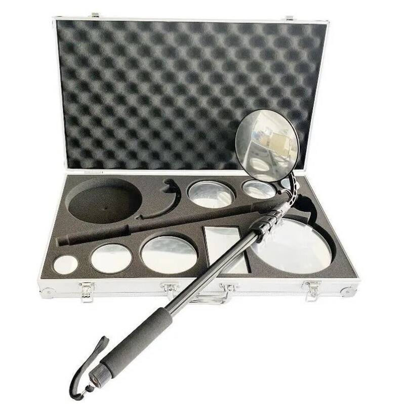 Inspection Mirror Kit with Telescopic Light - 9 Mirrors