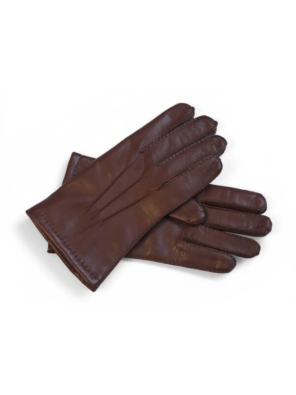 Brown Leather Men's Gloves