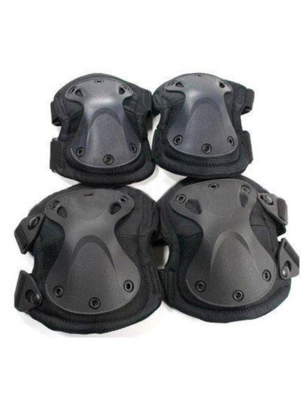 Black Elbow and Knee Protection Set AP1BK - 4 Piece