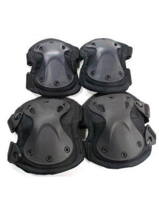 Black Elbow and Knee Protection Set AP1BK - 4 Piece