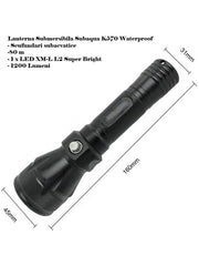Subaqua K570 Waterproof Submersible Flashlight 1200 Lumens