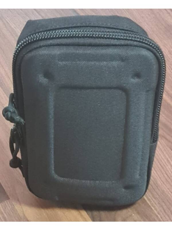 Multifunctional Utility Pouch Black with Removable MOLLE Straps