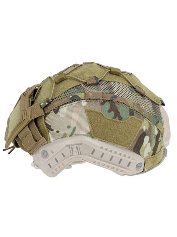 CH3812-MC Tactical Helmet Cover with Battery Pocket Forest Camouflage