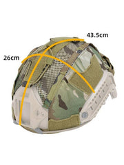 CH3812-MC Tactical Helmet Cover with Battery Pocket Forest Camouflage
