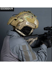 CH3812-MC Tactical Helmet Cover with Battery Pocket Forest Camouflage