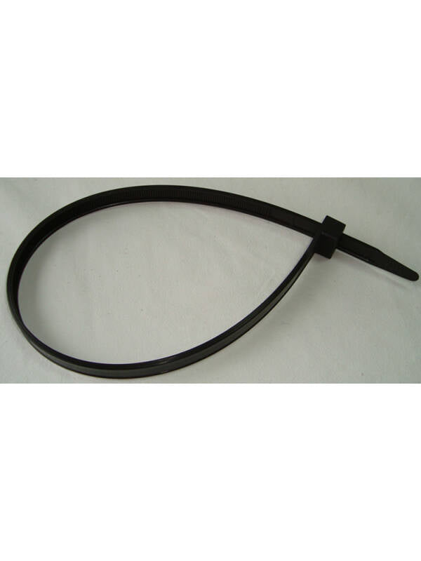 Disposable Plastic Restraints Black Single Loop