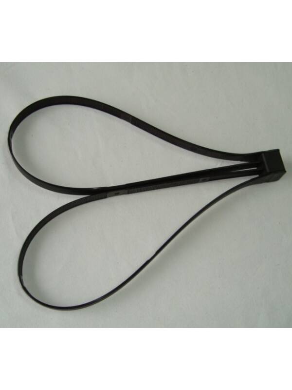 Disposable Black Restraints with Dual Loops