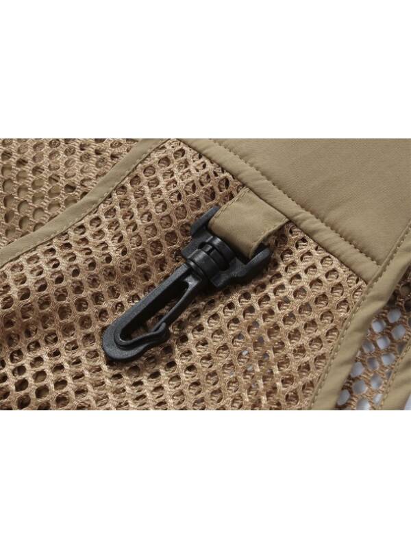 Multifunctional Mesh Vest Beige - Outdoor Fishing
