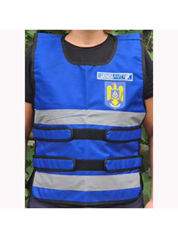 Blue Reflective Vest with Jandarmeria Dialog Inscription