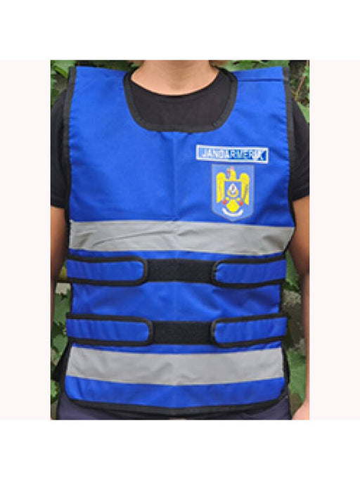 Blue Reflective Vest with Jandarmeria Dialog Inscription