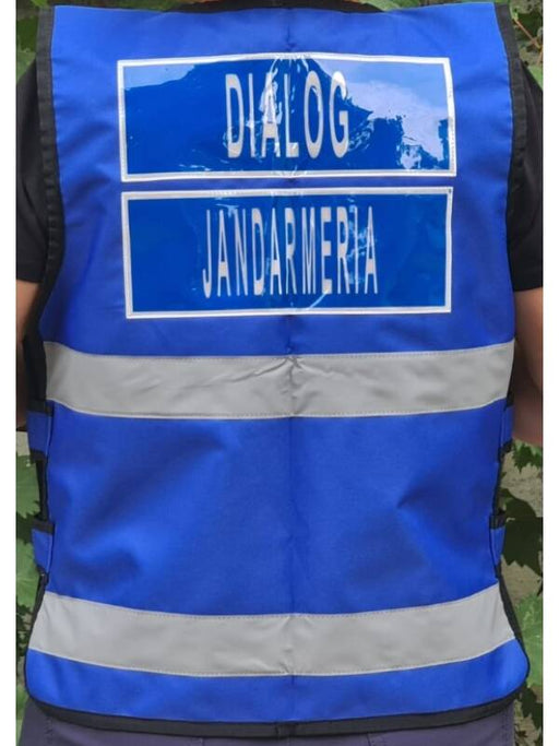 Blue Reflective Vest with Jandarmeria Dialog Inscription