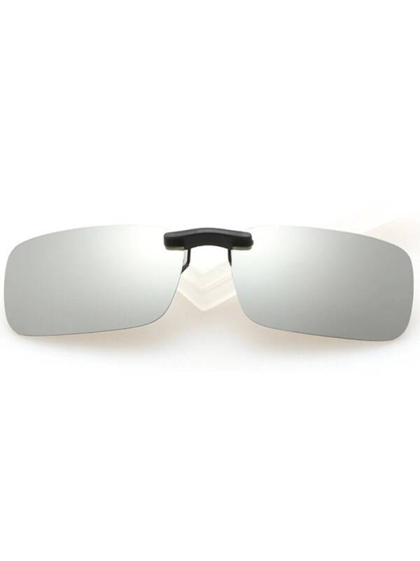 Rectangular Lens Sunglasses Clip for Eyeglasses