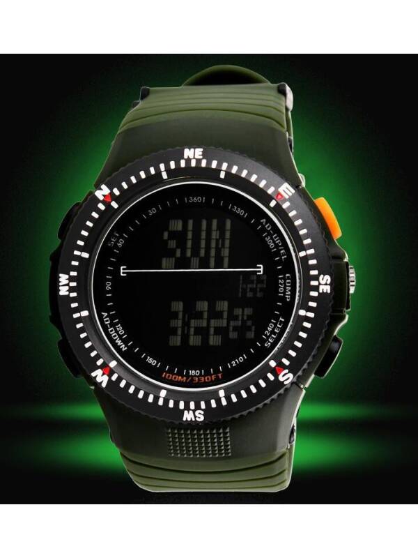 SKMEI 0989AG Digital Watch Military Green