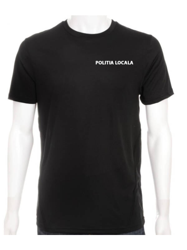 Customizable Black T-Shirt for Local Police