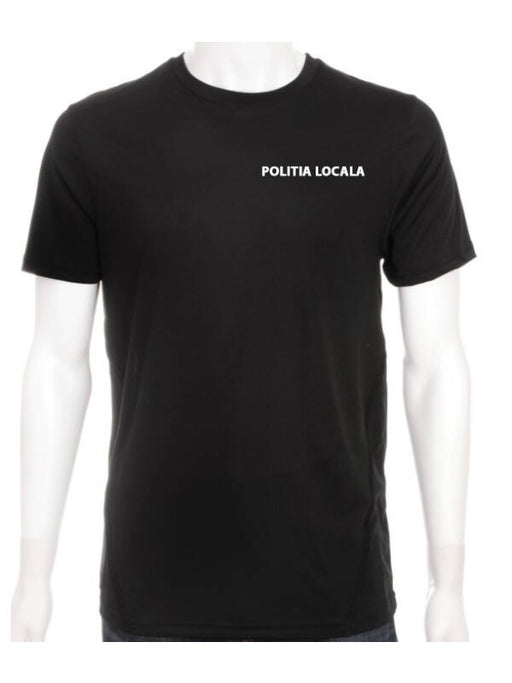 Customizable Black T-Shirt for Local Police