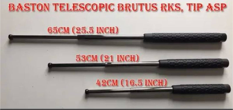 Brutus PKS50 Telescopic Baton Carbon Steel 50cm