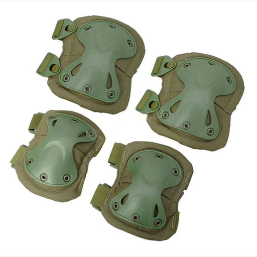 Protective Knee and Elbow Pads Set - Kaki