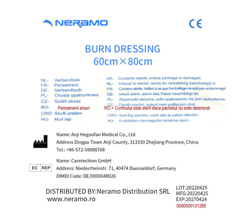 Burn Dressing 60cm x 80cm Non-Woven