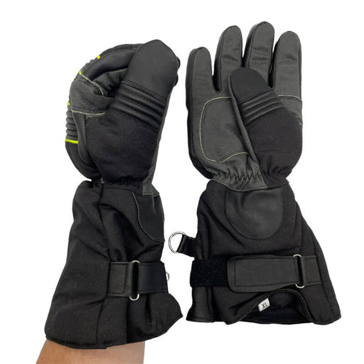KI-S002 Firefighter Gloves with Leather and Flame-Resistant Fabric