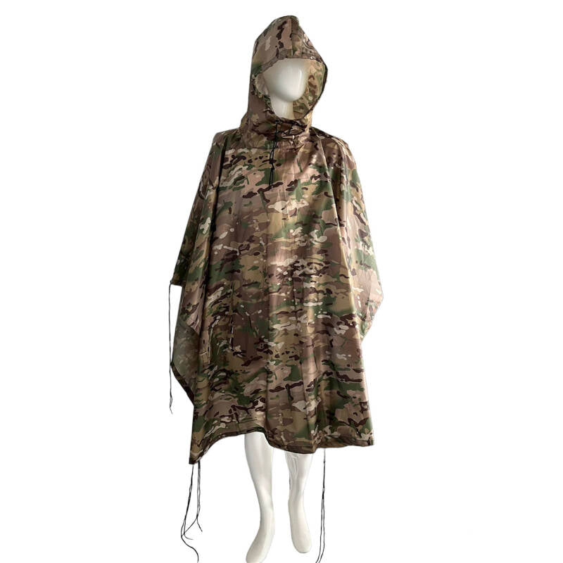 Rain Poncho Jacket 100% Polyester with Polyurethane Membrane