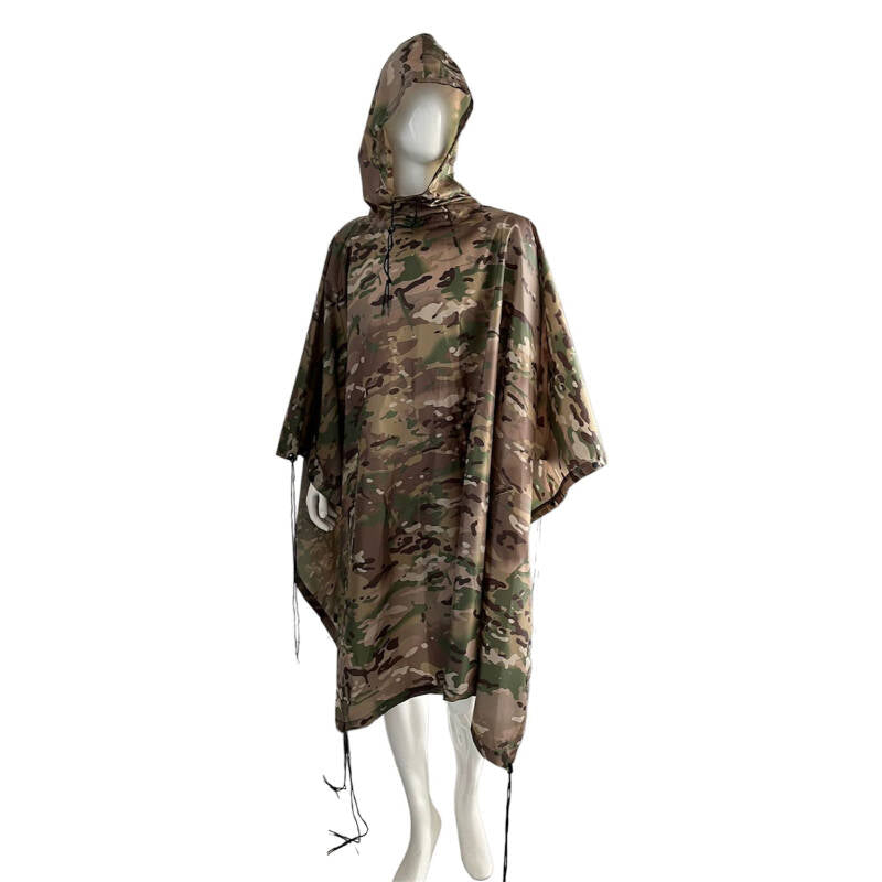 Rain Poncho Jacket 100% Polyester with Polyurethane Membrane