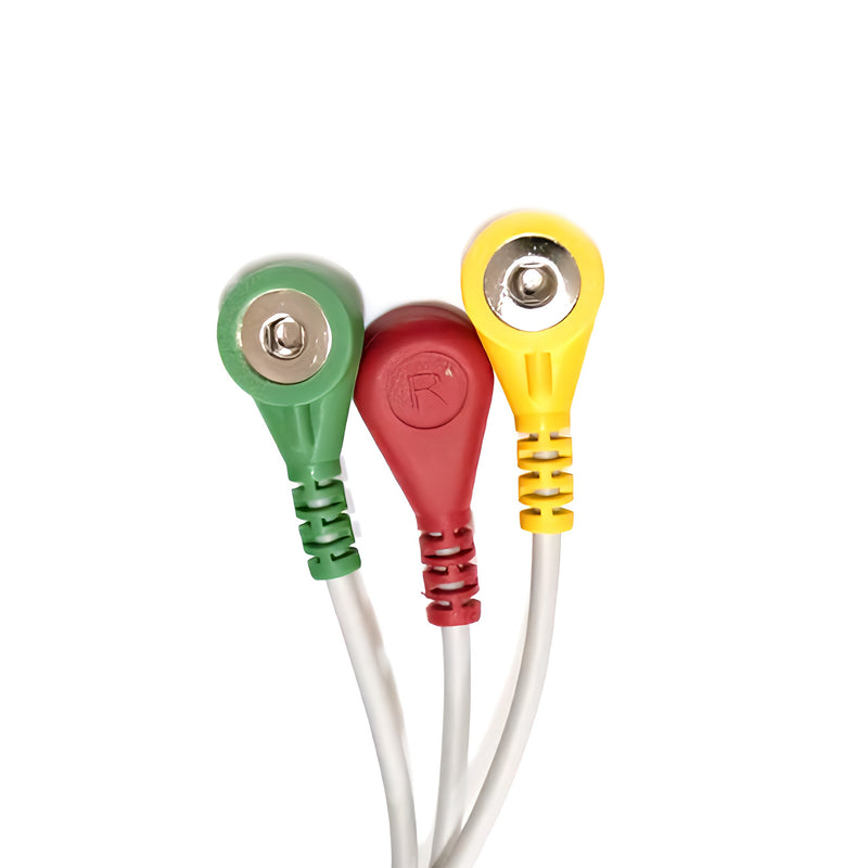 Biolight ECG Snap Electrode Cable - 12-Pin, Multiple Lead Variants