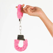 Metal Handcuffs with Faux Fur - Assorted Colors