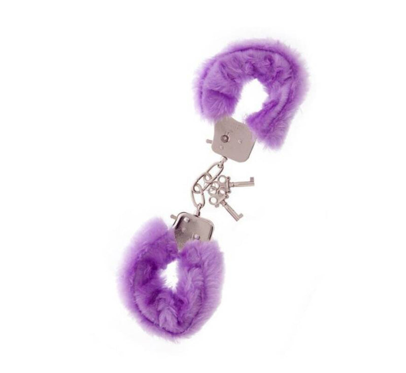 Metal Handcuffs with Faux Fur - Assorted Colors