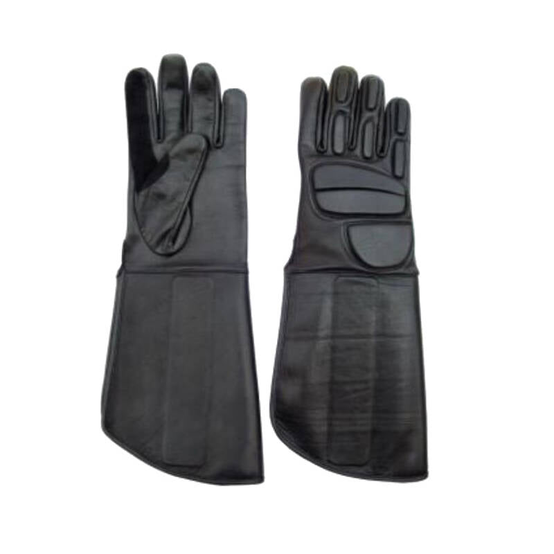 Leather Police Gloves Black 1166