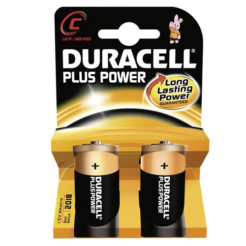 Wallussi & Weimer Duracell Baby Cell C Batteries Disposable 2-Pack