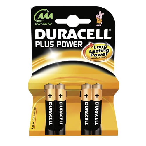 Wallussi & Weimer Duracell AAA Batteries Pack of 4