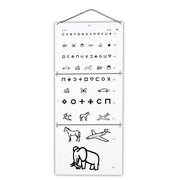 Ella Legros Eye Charts PVC Visual Acuity Test