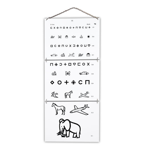 Ella Legros Eye Charts PVC Visual Acuity Test
