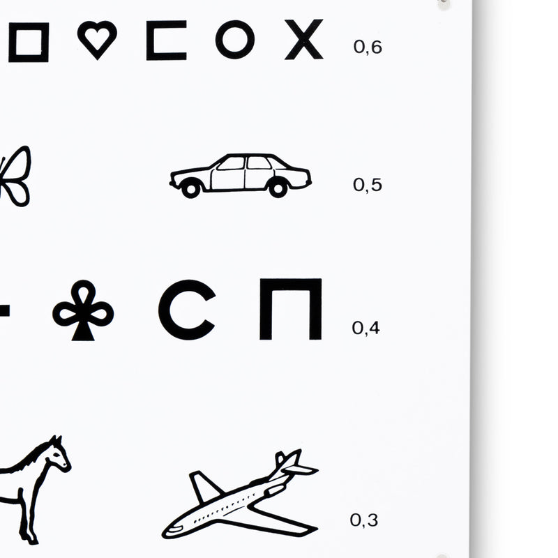 Ella Legros Eye Charts PVC Visual Acuity Test