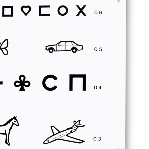 Ella Legros Eye Charts PVC Visual Acuity Test
