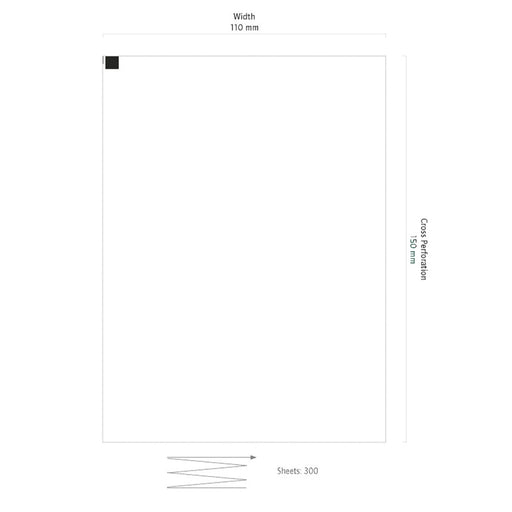 Diagramm Halbach Nihon Kohden EEG Paper 110 x 150 mm