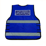 Reflective Blue Vest with Jandarmeria Inscription