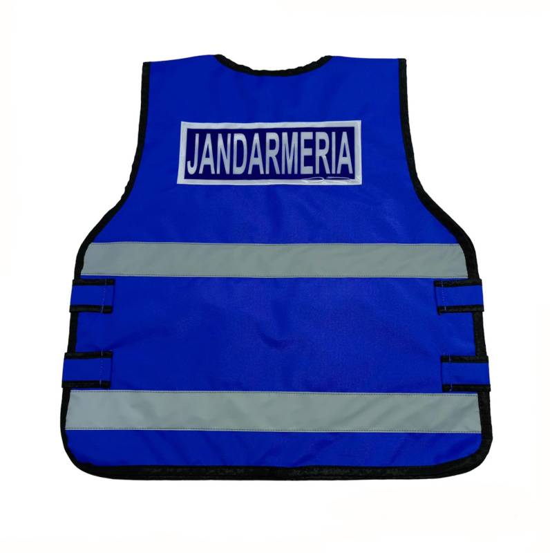 Reflective Blue Vest with Jandarmeria Inscription